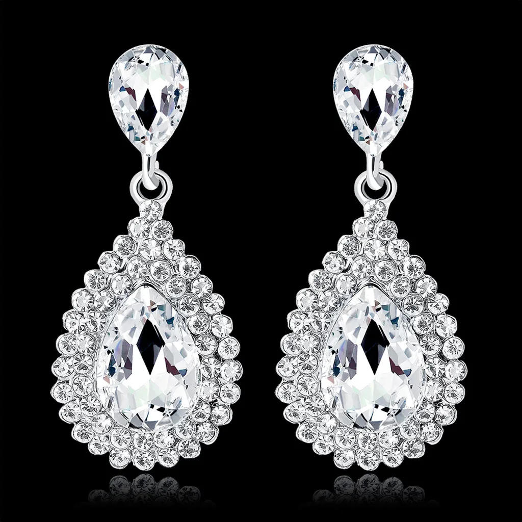 Splendid Vintage Luxury Earring women Full Stud Earrings Ladies Temperament Jewelry Dropshipping | Украшения и аксессуары