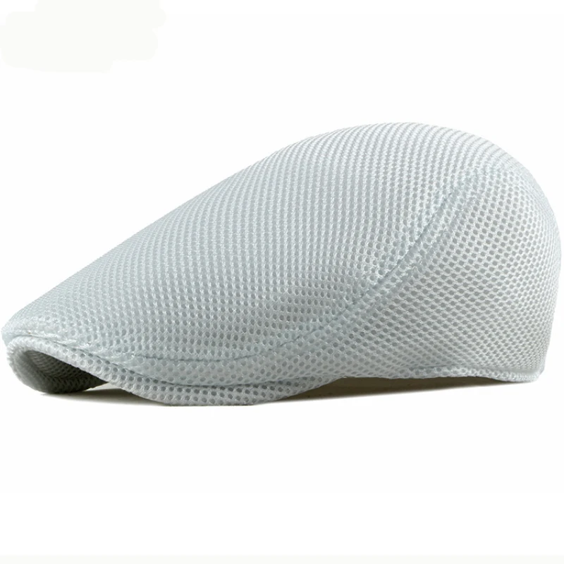 

Берет MZ2469 для мужчин и женщин, дышащая шапка с сеткой, унисекс, берет таксиста, плоская кепка с плющовым принтом газетчика, весна-лето