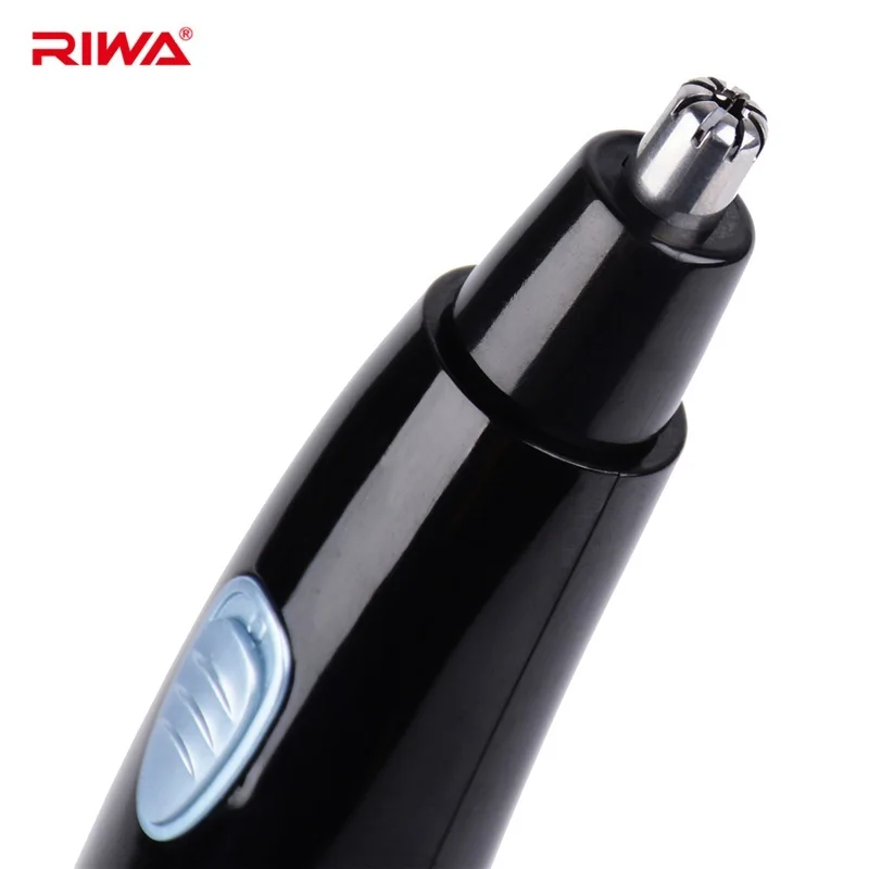 Riwa IPX7 моющаяся машинка для стрижки волос в носу безопасная машинка для стрижки носовых ушей тихий триммер для волос в носу для мужчин и женщин