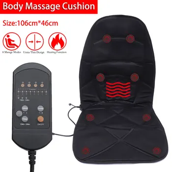 

Car Home Office Full-Body Massage Cushion Back Neck Massage Chair Massage Relaxation Car Seat Heat Vibrate Mattress