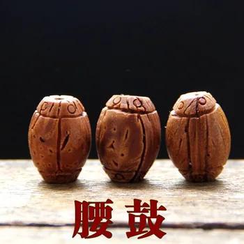 

adornos navidad madera Peach pit waist drum carving well-filled wallet wild peach pit handmade jewelry accessories wholesale