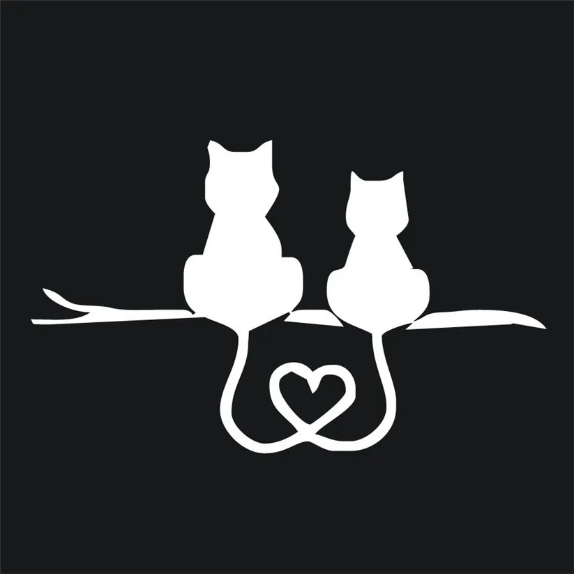 

DAWASARU Car Stickers Car Truck Decal Vinyl Graphics Side 3D Cute Cat Body Decal for Vehicles Personality Car Sticker 11*18CM
