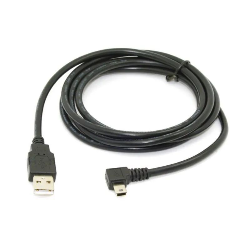 Кабель Mini USB 5-контактный штекер левый угол 90 градусов к 2 0 кабель для зарядки и