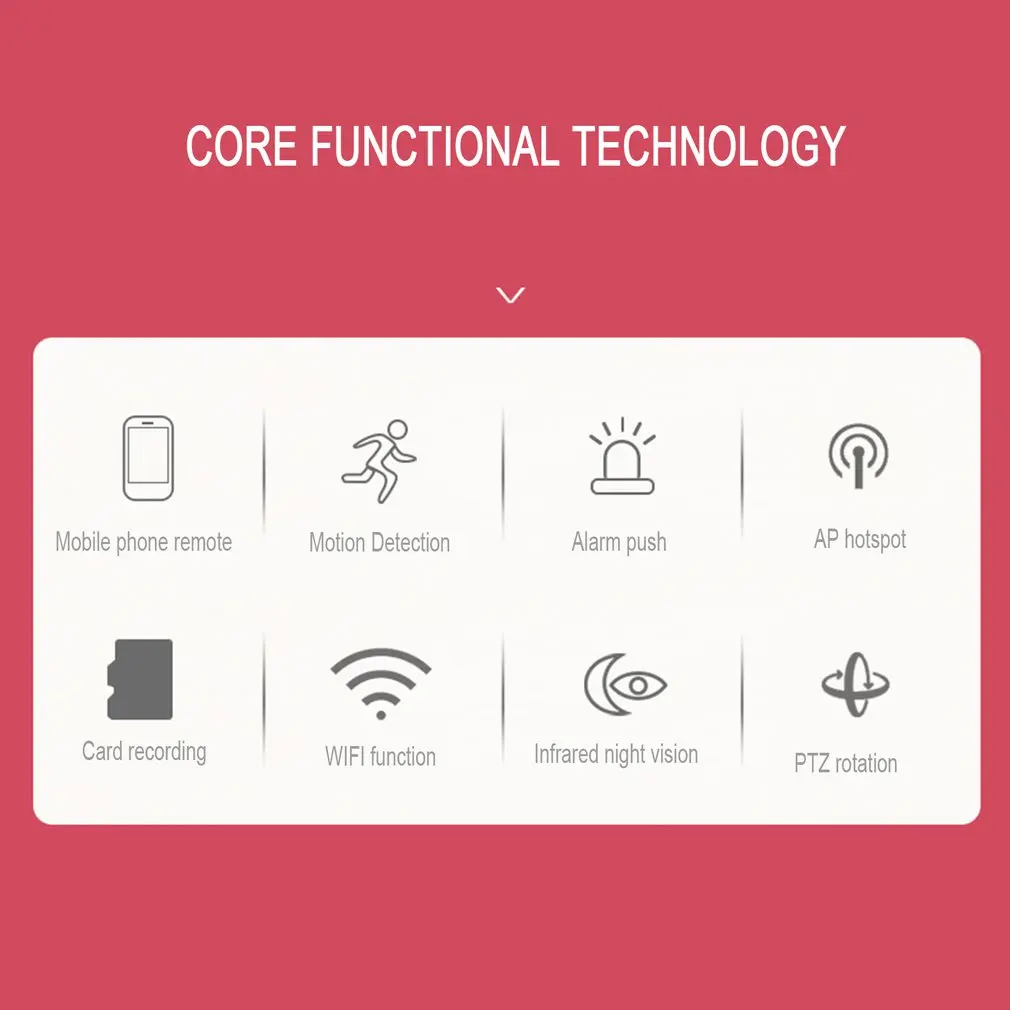  Wifi 720 P di Sicurezza Ip Pan Tilt Macchina Fotografica Senza Fili Ir 360 Gradi con 5 Antenne 110 