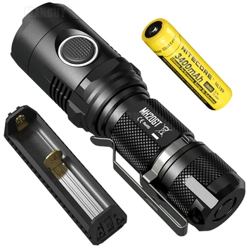 

2020 NITECORE EDC Spotlight MH20GT 1000 Lumens Chargeable Torch +F1 Power Bank Charge +18650 Battery Lighting Lantern Flashlight