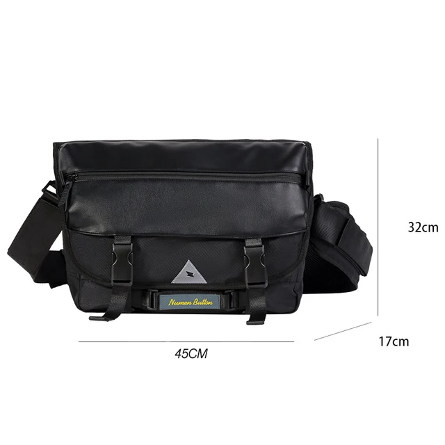 2021 New Casual Fashion Crossbody Bags Men High Quality Leather Nylon Messenger Bags Black Laptop Bag Travel Bag XA697ZC L leatherNylon