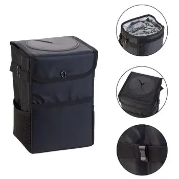 

Portable Car Trash Can Collapsible Car Garbage Can Waterproof Traveling Car Trash Bag for Storage Premium Car Container