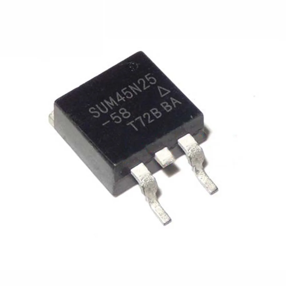 

10pcs/lot SUM45N25-58 SUM45N25 45N25 N-Channel 250V 45A MOSFET TO-263