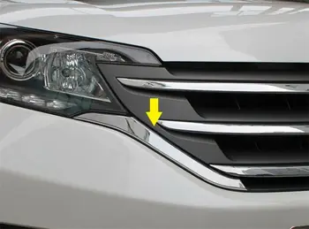 

Chrome Front Grille grill Around Trim 2PCS For HONDA CRV 2012 2013 2014