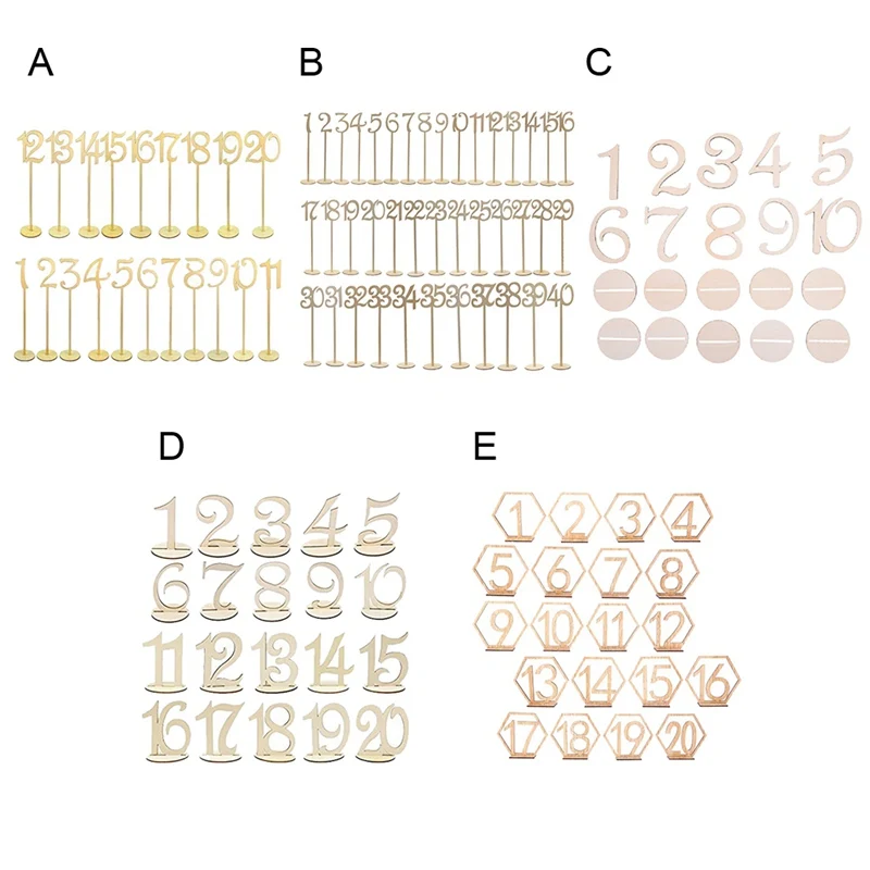 10-40 шт./упак. Горячая Стиль деревянный принадлежности для свадебных церемоний свадебное место Настольный держатель номер Рисунок карты цифровой сиденье украшения