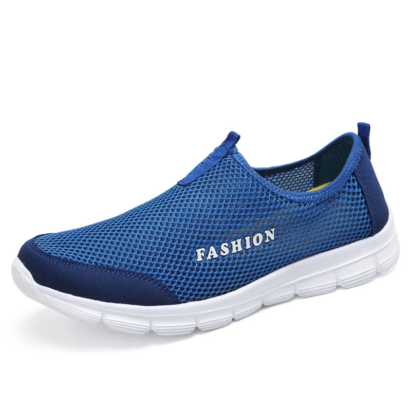 Женские кроссовки для бега; спортивная обувь на подушке; женская Стильная Кожаная удобная подошва; уличные прогулочные черные кроссовки; Mujer - Цвет: Mesh blue Shoes