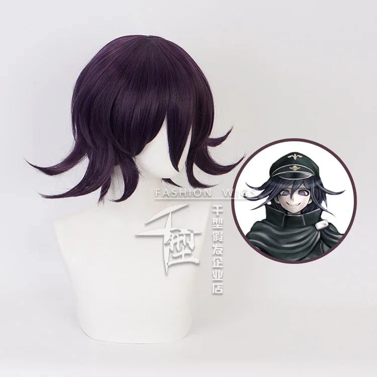 

Danganronpa V3: Killing Harmony Ouma Kokichi Short Wig Cosplay Costume Dangan Ronpa Synthetic Hair Halloween Party Wigs