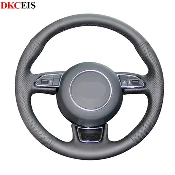 

Handstitched Black Soft Artificial Leather Steering Wheel Cover for Audi A3 8V Sportback A4 B8 Avant A5 8T A6 C7 A7 G8 A8 A1 8X
