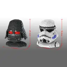 hot LegoINGlys Star Wars Darth Vader stormt picture Head rooper figures mini micro diamond building blocks model brick toys gift hot LegoINGlys Star Wars Darth Vader stormt picture Head rooper figures mini micro diamond building blocks model brick toys gift