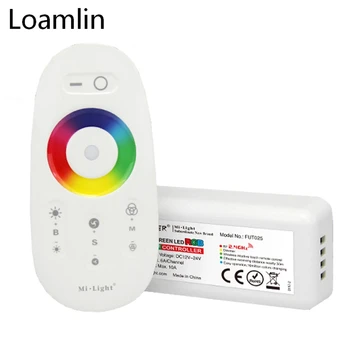 

Milight FUT025 2.4G Wireless Touch Screen RGB LED Controller DC12-24V 18A RF Remote Control for RGB LED Strip