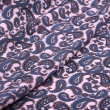 Натуральная шелковая ткань 114 см шириной 16 мм Пейсли 16 Тим настоящий материал темно-красное платье