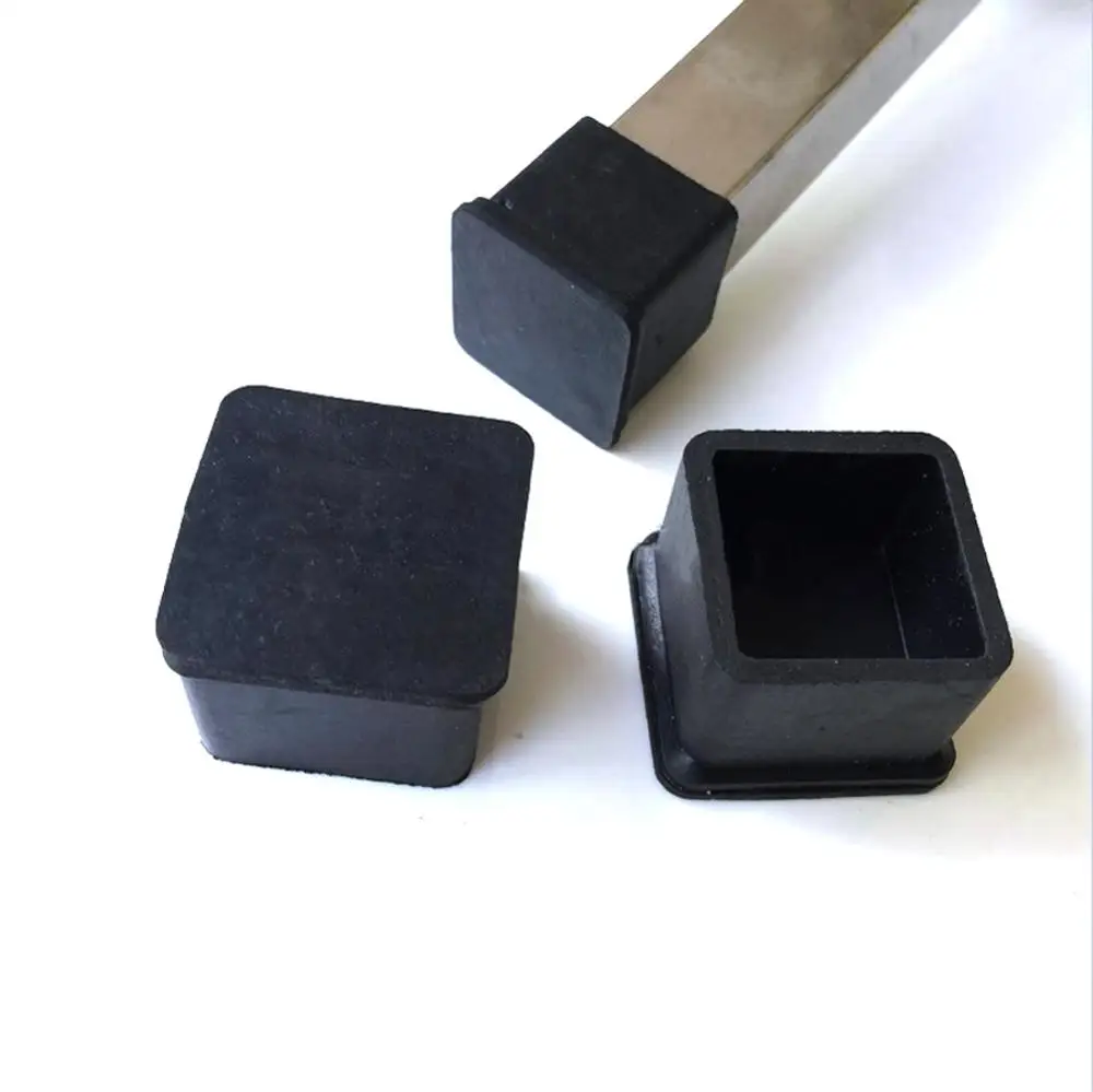 Patas cuadradas de goma para muebles, patas de mesa, tubo, tapas de cubierta de extremo, 20x20mm, 25x25mm, 40x40mm, 1/2/4/5/10/16 piezas|Accesorios para muebles| - AliExpress