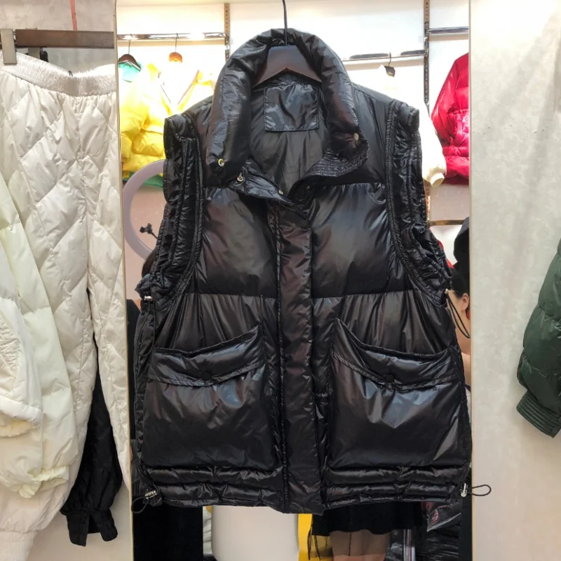 HOT!Winter Women 90% White Duck Down Vest Women's Ultra Light Duck Down Vest Jacket Autumn Winter Sleeveless Coat main image 1