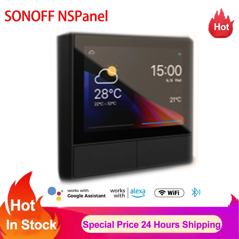 Sonoff NSPanel Smart Scene Wall Switch Wifi Smart Thermostat Temperature All IN One Control Work With Ewelink Alexa Google Home - ANKUX Tech Co., Ltd