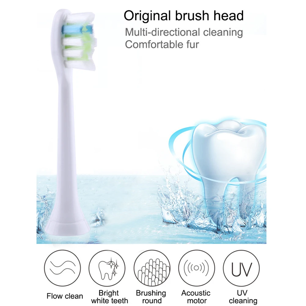 2/3/4 шт. Алмазная чистая Стандартный запасная щетка для Philips Sonicare Электрическая HX6062 HX6066 HX9362 HX9024 Зубная щётка головы