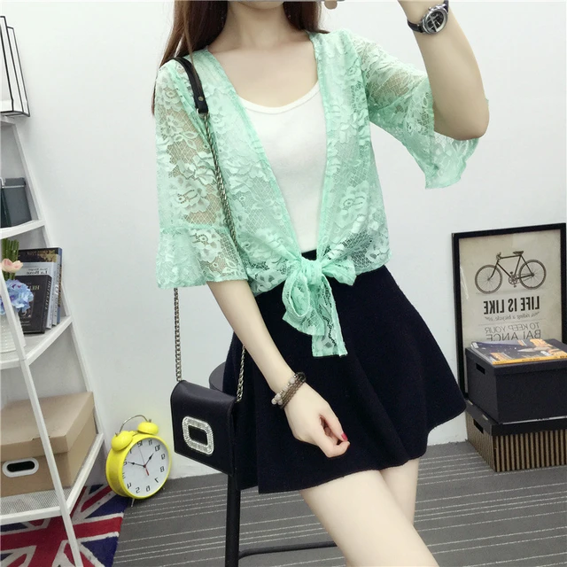 White Black Pink Floral Lace Women Bolero Female Wedding Wrap Half Sleeve Open Front Sheer Shrug Shawl Bridal Cardigan Tops Coat