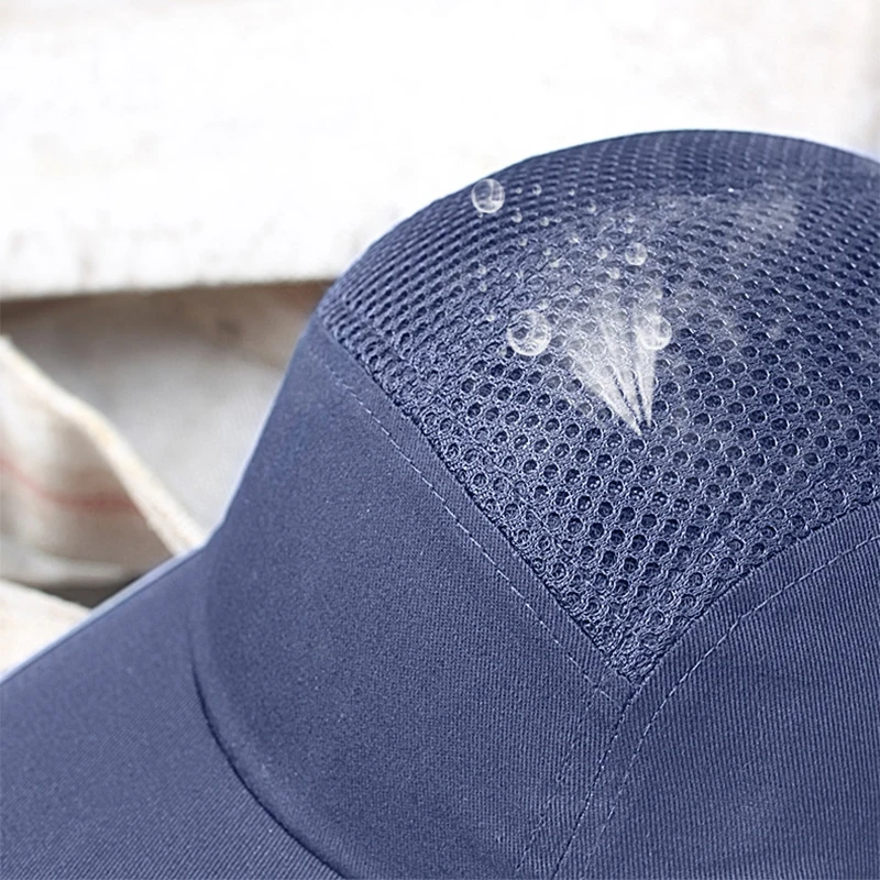 Fashion Sunscreen Cap Work Safety Helmet Breathable Mesh Anti-impact Light Weight Construction Helmet Self Defense Protect Cap
