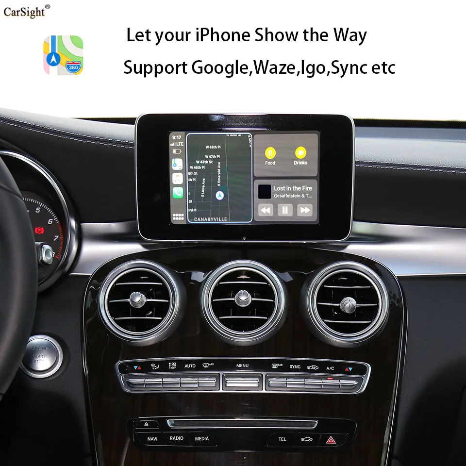 CLA GLE сохраняет оригинальную функцию автомобиля обновленный Apple CarPlay для CLS Shooting B