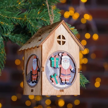 

Illuminated decor "Santa Claus with gifts" 7 × 8 × 11 cm
