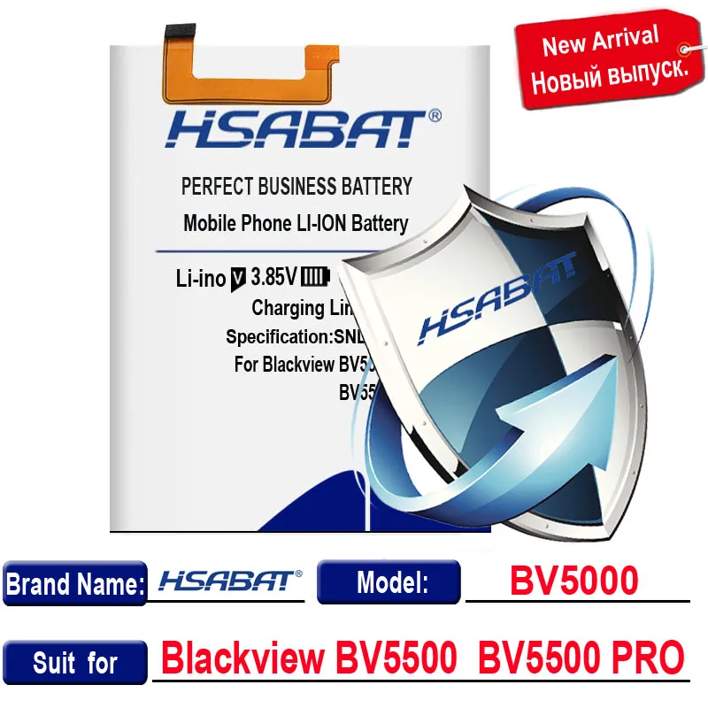 HSABAT 5600 мАч BV5500 Аккумулятор для Blackview BV5500 для Blackview BV5500 PRO