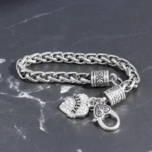 Стиль, Лидер продаж, браслет для членов семьи, браслет для мамы, лучшие друзья, сплав, стразы, браслет в форме сердца, HWASY1804 в