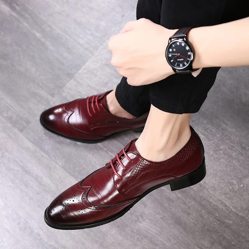 

Leather Shoes Men Men Bullock Trendy Shoes Men Universal Code Shoes Low Top
