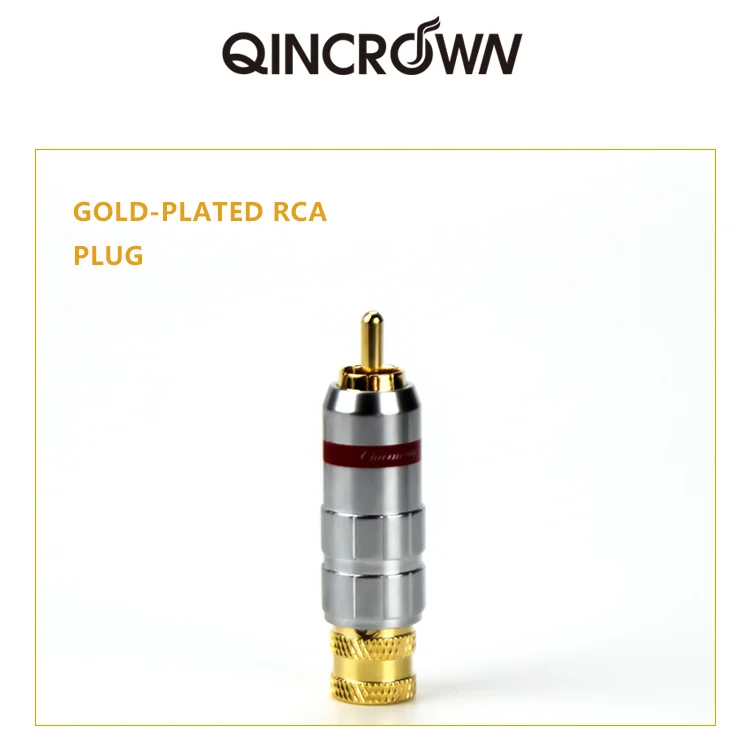 CMC позолоченный RCA штекер аудио Лотос линия штекер 9 мм отверстие DIY сигнальная линия разъем