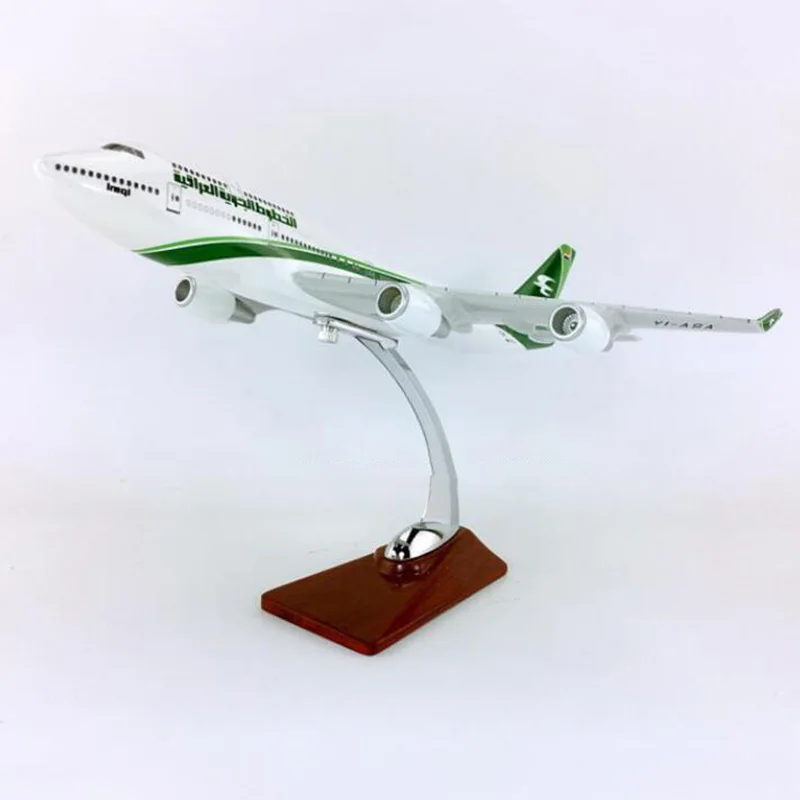 30 см irakh Airways Airbus 1:230 масштаб Boeing B747-400 Модель W база литья под давлением пластиковый сплав airplaen игрушка детский самолет
