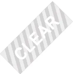 Labelife Premium Laminated Label Tape for Label Makers, 24mm Width (White on Clear)
