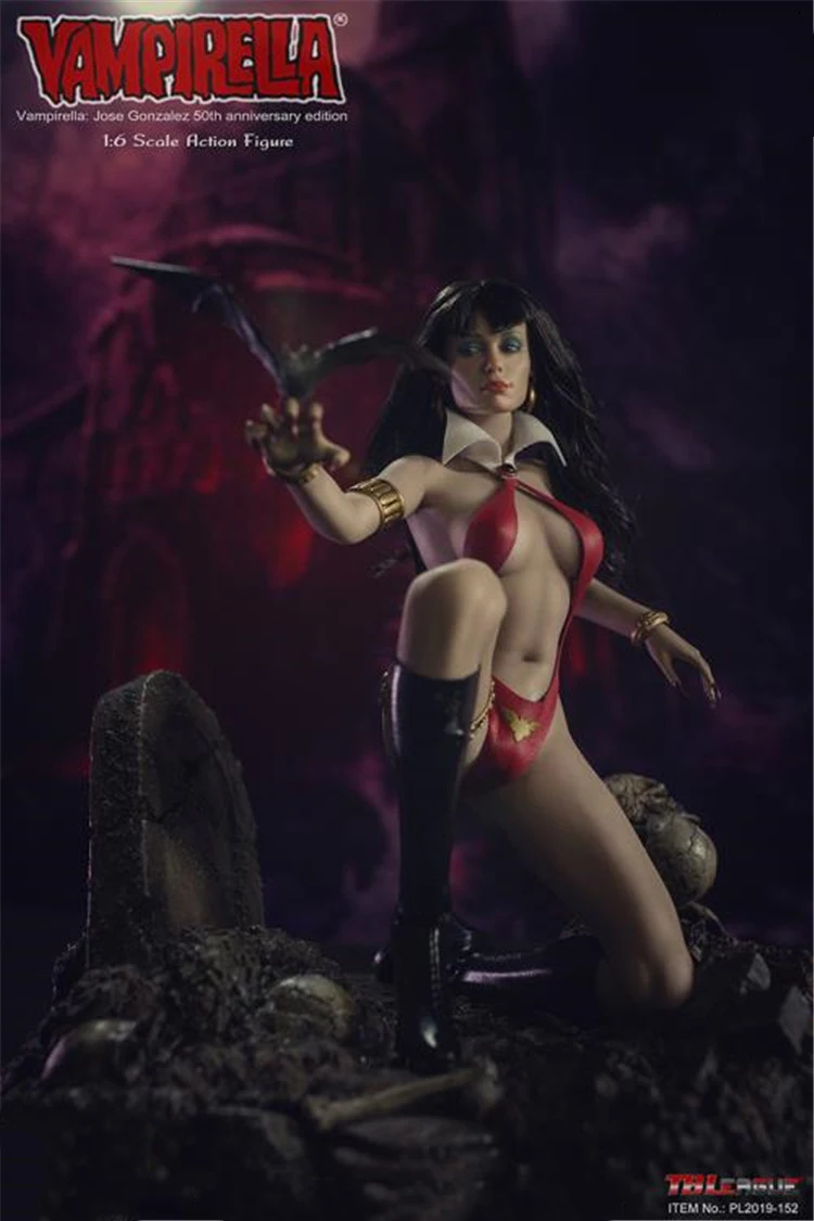 Коллекционная 1/6 Vampirella 50th anniversary Edition Solider фигурка TBLeague PL2019-152 модель для поклонников подарки