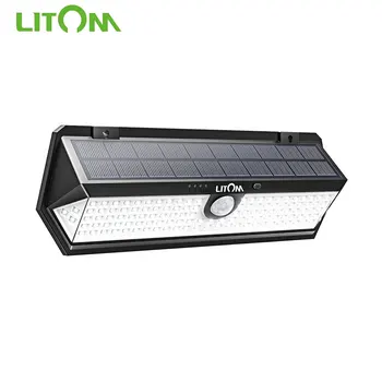 

LITOM CD196 Solar Light Outdoors Motion Sensor Night Security Wall Lamp 122 LED Waterproof Energy Saving Garden Front Door Yard