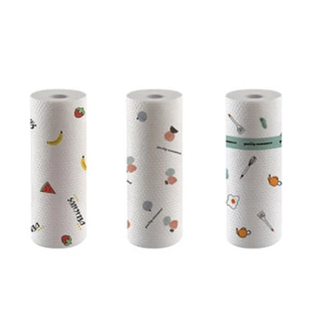 

Disposable Cleaning Towels Reusable Kitchen Dishes Cloths Non Woven Wipe Wet Dry 25x9cm TB Sale