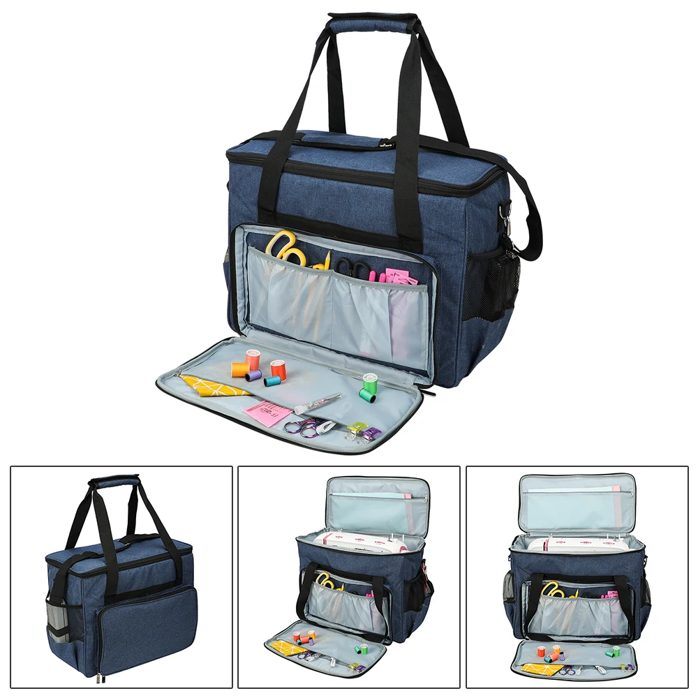 Большая вместительная сумка для швейной машины, вязаная сумка с короткими ручками, сумка для хранения пряжи, многофункциональная ручная работа, ручные сумки - Цвет: As Shown