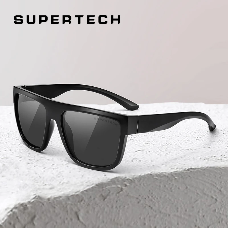 Мужские солнцезащитные очки SUPERTECH классические поляризационные для вождения