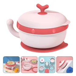 Detachable Baby Feeding Bowl Kids Food Serving Bowl Baby Insulation Bowl