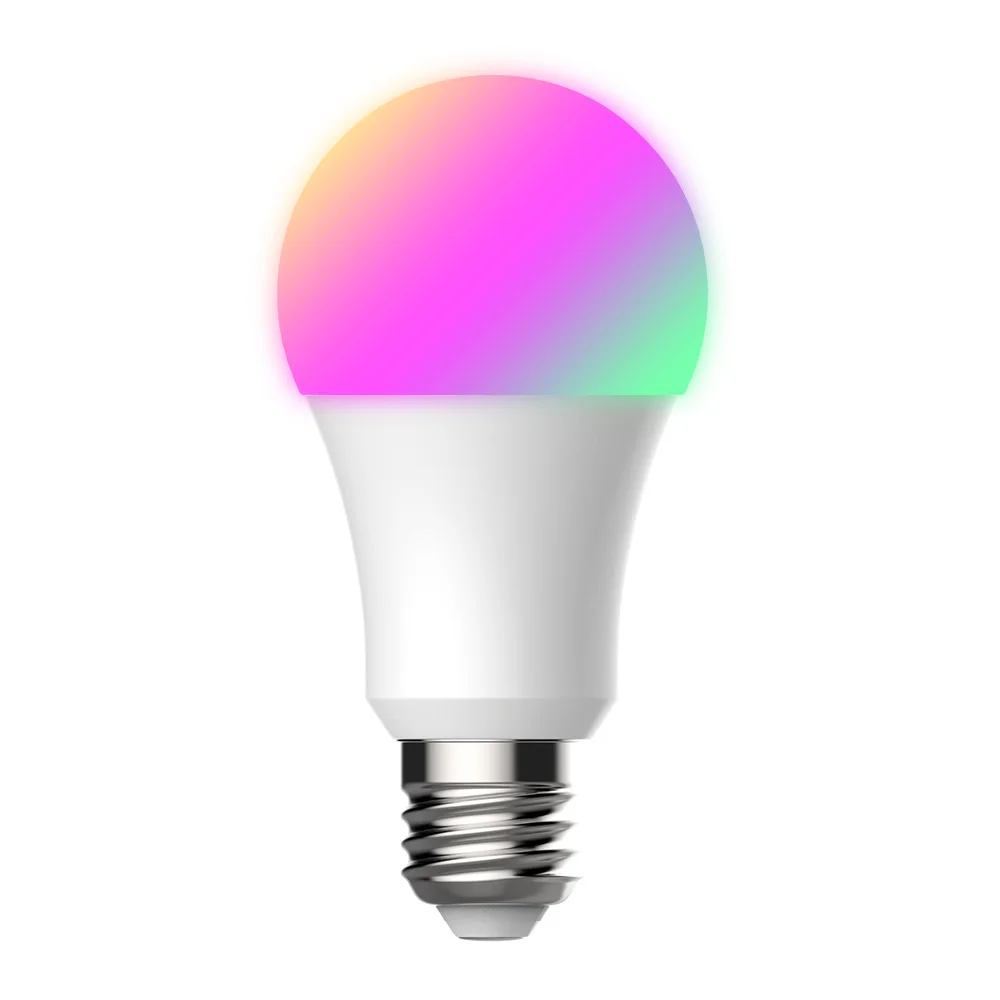 Lonsonho 2PCS Wifi Smart Led Light Bulb Lamp E27 9W 850lm RGB+C+W Tuya Smart Life App Wireless Remote Control Alexa Google Home