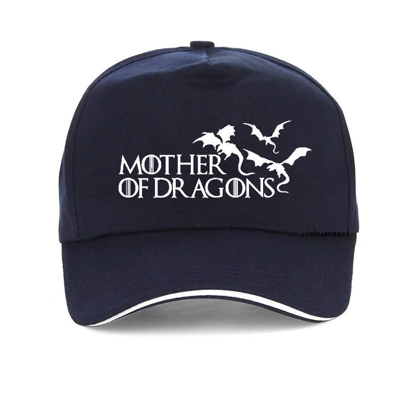 Тёмно-синий Dracarys Кепка Дракон мать драконов цветок бейсболки Khaleesi шляпа для женщин Harajuku Игра престолов Snapback шляпа - Цвет: Тёмно-синий