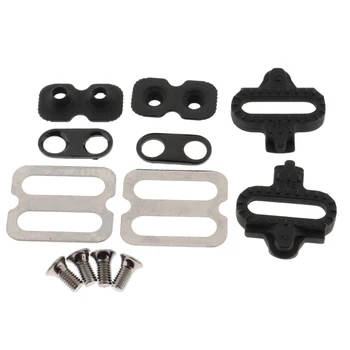 

2 Pieces Cycling Road Bicycle Self-locking Pedal Cleats Set for Road Bike SPD Shoes