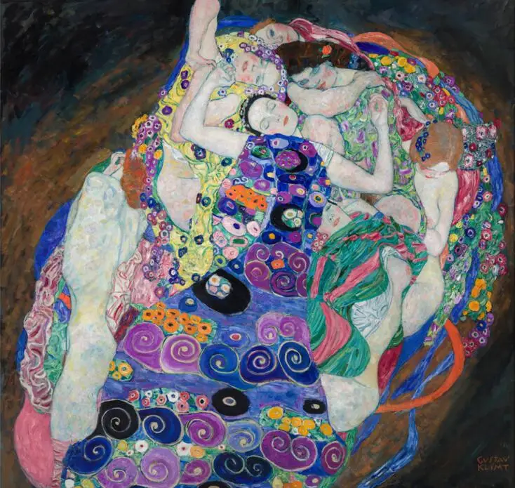 Gustav Klimt-масло первого отжима картины печать на холсте художественные принты известное произведение искусства репродукции Klimt настенные картины Домашний декор - Цвет: PC8031