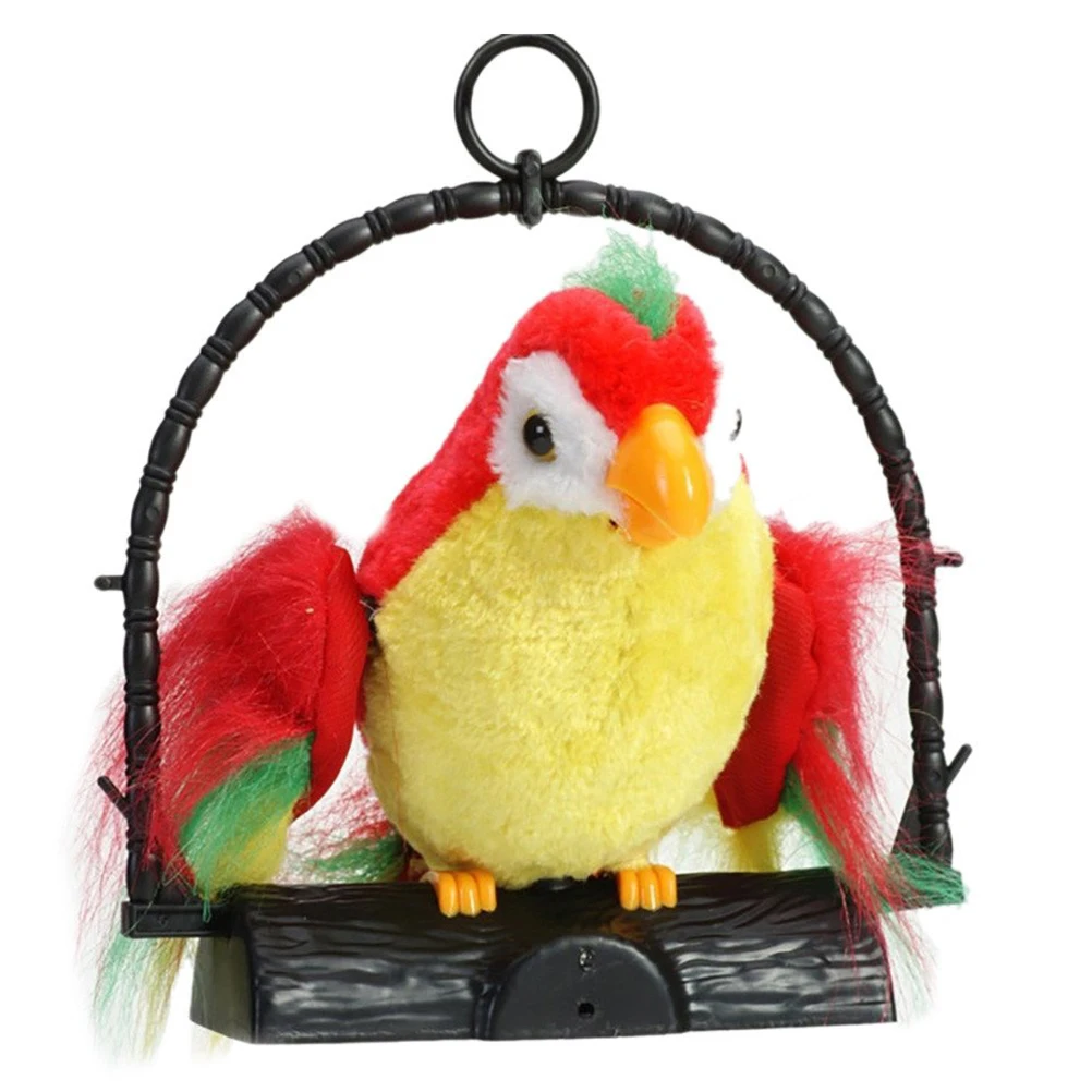 Talking Parrot Plush Toy Record Repeat What You Said Animal Novelty