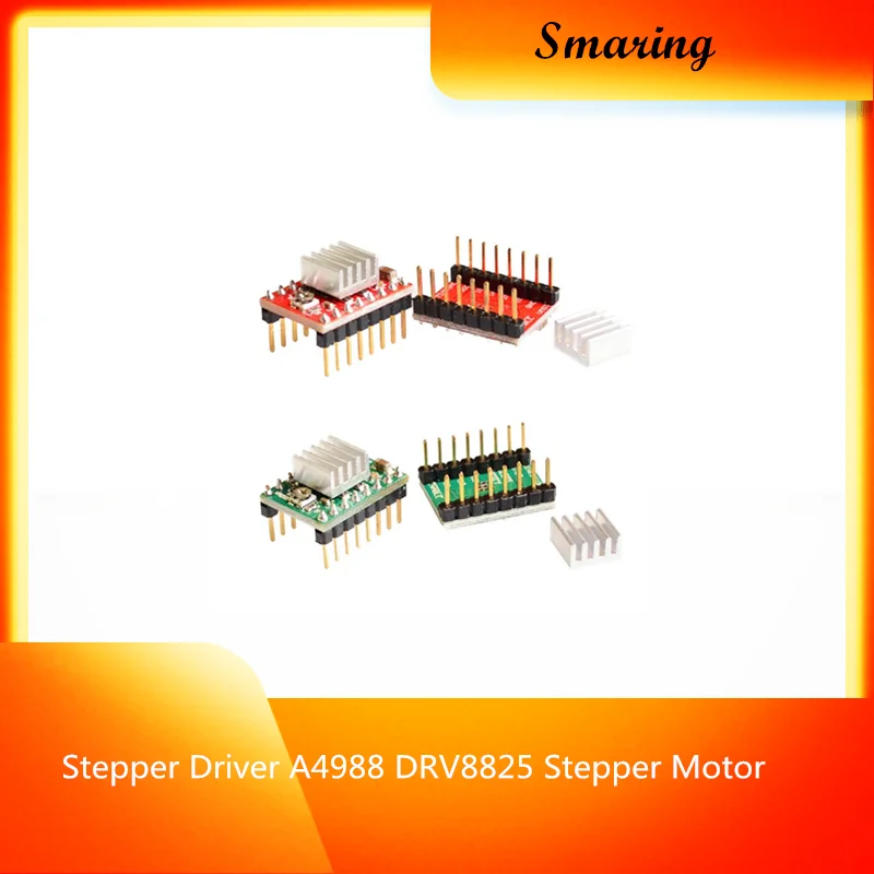 

1pcs Reprap Stepper Driver A4988 Motor driver Module with 1pcs Heatsink 3 colours Stepper Driver