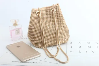 

Insert drill water drill super flash diamond evening outfit bag high-grade banquet web celebrity bucket bag hand bag