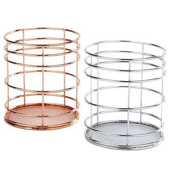 

Hollow Pen Holder Pencil Pot Makeup Brushes Storage Desk Organiser Container Organizer Desk Stationery Decor