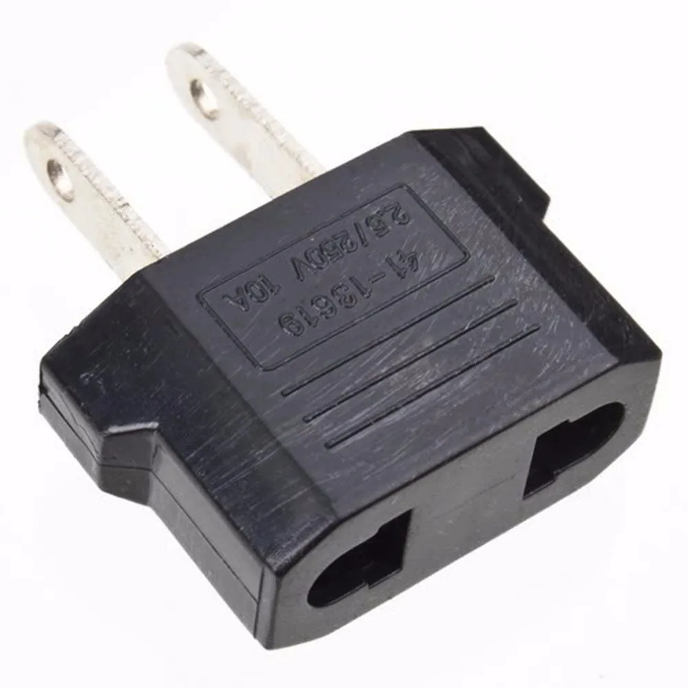 

1Pcs Charger Converter Plug Adapter Black EU to US AC Power Plug Travel Charger Converter Adapter 10A dropshipping US to EU
