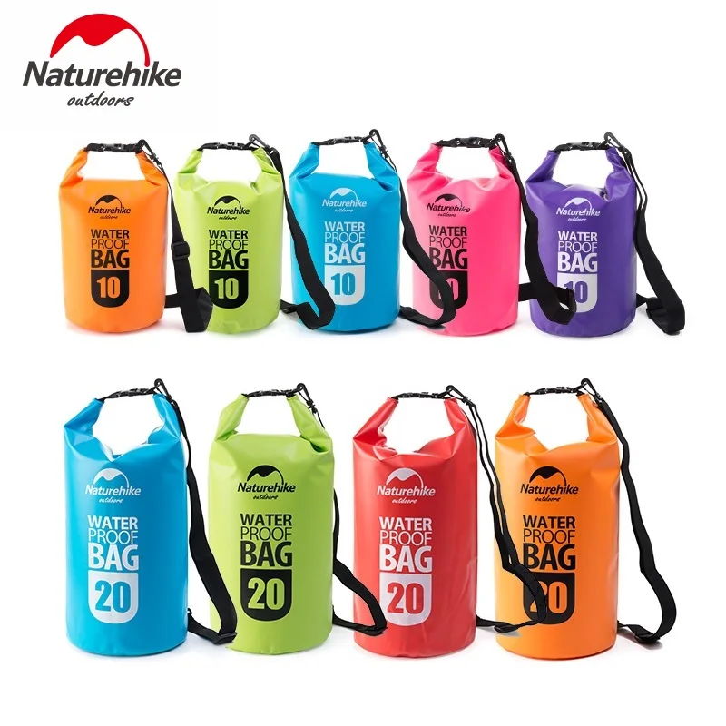 Naturehike 10L 20L Outdoor Waterproof Dry Bag Water Floating Roll Top Sack for Kayaking Rafting Boating River Trekking |